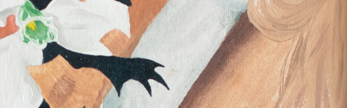 Detalj av målning