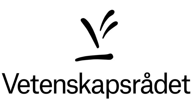 Vetenskapsrådets svarta logotyp